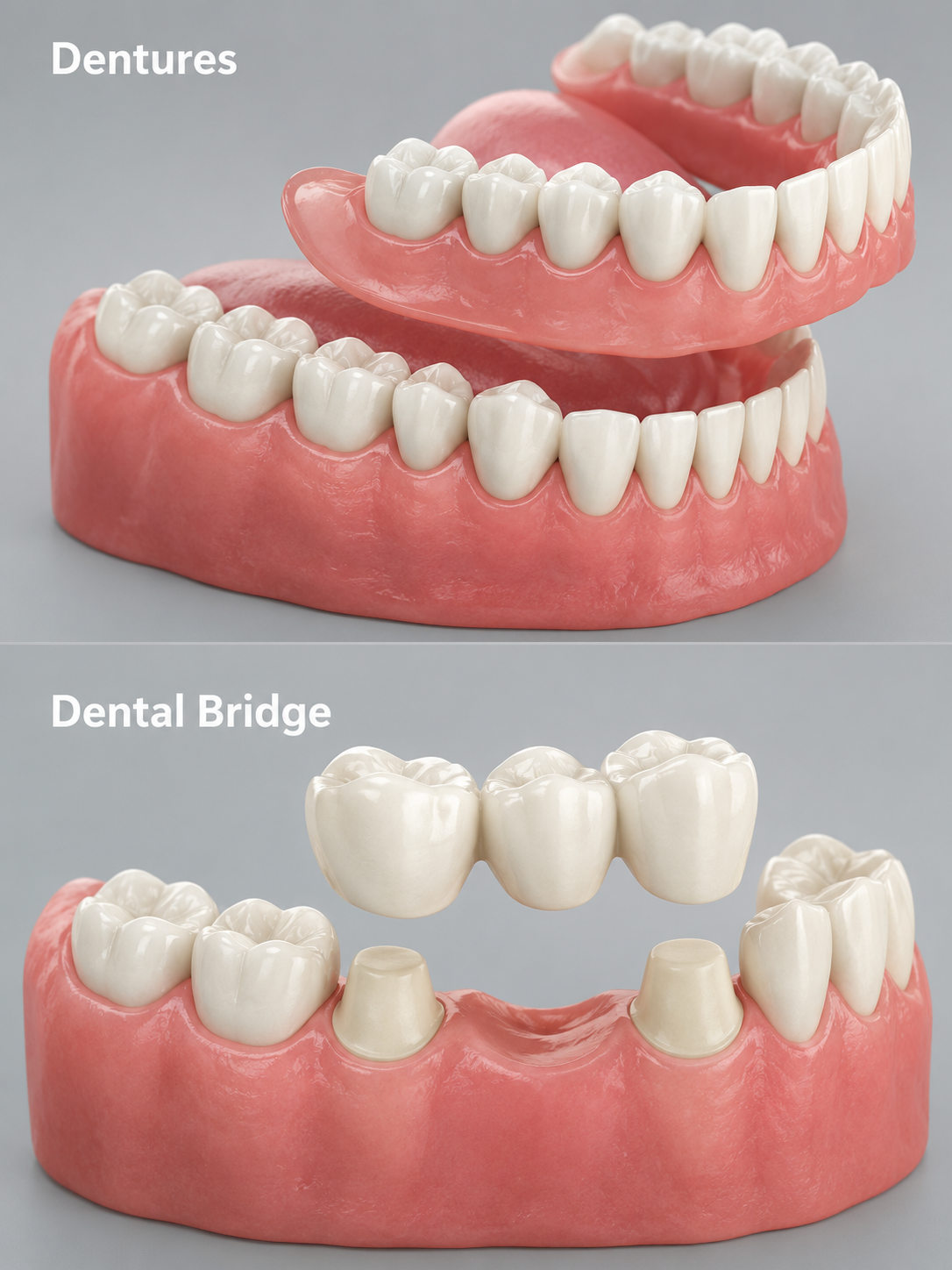 What is Teeth Replacement with Bridges and Dentures?